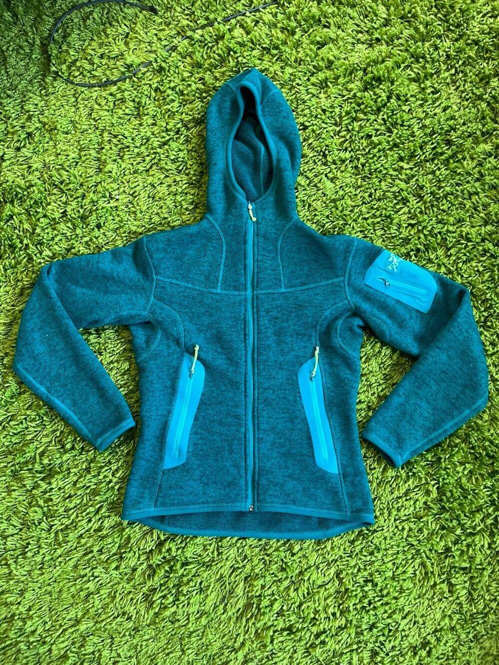 Arc'teryx Women's Polartec Full-Zip Hooded Fleece Jacket Teal